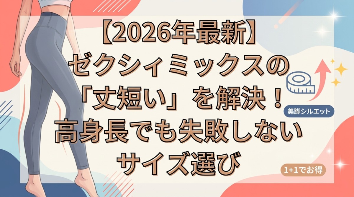 【2026年最新】ゼクシィミックスの「丈短い」を解決!高身長でも失敗しないサイズ選び
